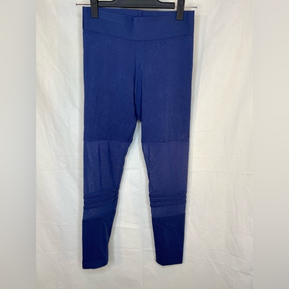 Adidas blue leggings, sz S